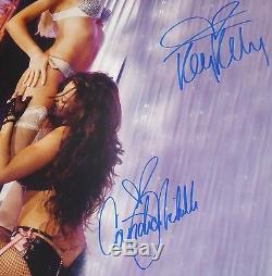 Kelly Kelly Et Michelle Candice Signed Wwe 16x20 Photo Psa / Adn Coa Playboy Auto'd
