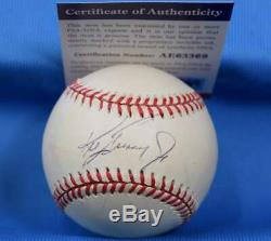 Ken Griffey Jr Psa Adn Coa Autograph Ligue Américaine De Baseball Signée À La Main