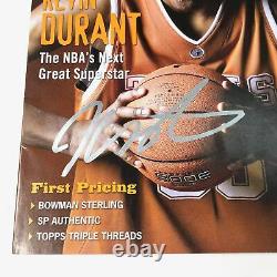 Kevin Durant A Signé Le Magazine Beckett Psa/adn Texas Longhorns Autographié Kd