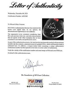 Kevin Love a signé la chaussure de basket Reebok S Carter portée et autographiée #42 PSA/DNA