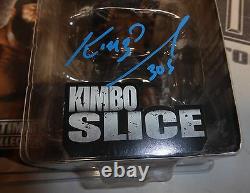Kimbo Slice Signé Ufc Round 5 Action Figure Psa/adn Coa Bellator Mma Autographe