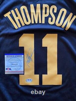 Klay Thompson Autographié/signé Golden State Warriors Jersey Psa/dna Authentic
