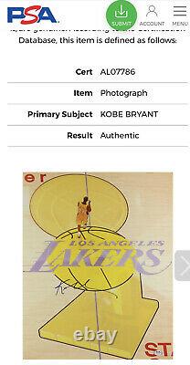 Kobe Bryant Signé Autographié 16x20 Nba Finals Photo Psa/dna Coa La Lakers