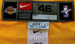 Kobe Bryant Signé Autographié Rare Authentic Gold Nike Pro Cut Jersey #8 Psadna
