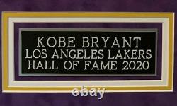 Kobe Bryant Vintage 2001 Nom Complet Autographié Encadré Jersey Psa/dna&beckett Coa