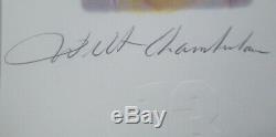Lakers Legends Autographié Encadrée Lithograph 5 Sigs Chamberlain Psa / Adn 113533