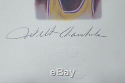 Lakers Legends Autographié Lithograph 5 Sigs Chamberlain Jabbar Psa / Adn 111013
