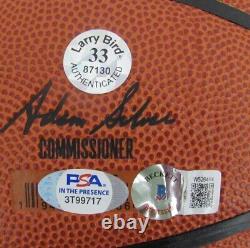 Larry Bird/Magic Johnson Ballon de basket à double signature PSA/DNA Beckett 180356