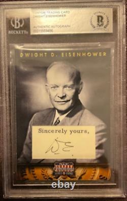 Le président Dwight D. Eisenhower a signé un autographe certifié PSA/DNA.