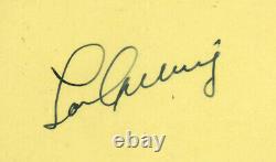 Lou Gehrig Autographié 3x5 Index Card Yankees Auto Année Monnaie 9 Psa / Adn 83858618