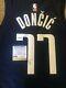 Luka Doncic #77 Signé Dallas Mavericks Authentic Basketball Jersey Psa/dna