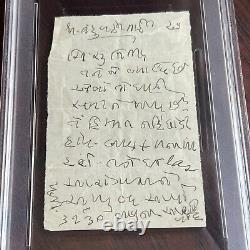 Mahatma Gandhi Psa/adn Autographe Lettre Manuscrite De La Prison Signée