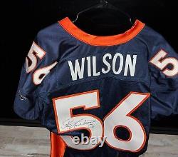 Maillot de jeu Al Wilson #56 des Denver Broncos de 2004 signé PSA/DNA Autographe