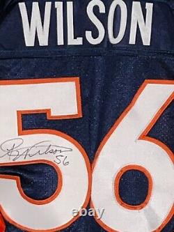 Maillot de jeu Al Wilson #56 des Denver Broncos de 2004 signé PSA/DNA Autographe