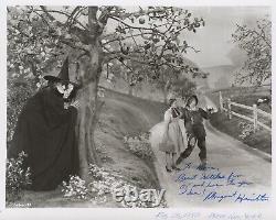 Margaret Hamilton a signé une photo autographiée de 8 x 10 du Magicien d'Oz avec PSA DNA