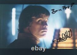 Mark Hamill a signé une photo autographiée de Luke Skywalker de Star Wars avec certification PSA DNA