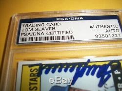 Mets De New York Tom Seaver Signé Carte Psa Dna Auto Autograph 1967 # 581 Topps