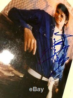 Michael Jackson Vintage Autographié 8x10 Coa Psa / Adn