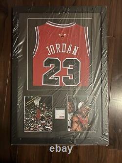 Michael Jordan A Signé Autographied Red Bulls Jersey Psa/dna