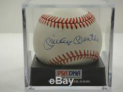 Mickey Mantle Psa / Dna Classé 8 Signé Oal Baseball Autographié # O01690