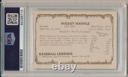Mickey Mantle Signé 1980 Cramer Sports Promo Card #6 Yankees Psa/adn Autographe
