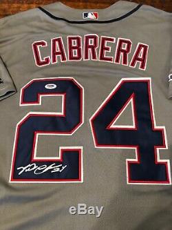 Miguel Cabrera Signé Detroit Tigers Jersey Psa Adn Coa Autographié