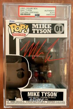 Mike Tyson A Autographié Funko Pop Psa/adn Cert-encapsulated