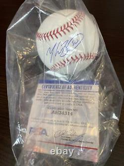 Mookie Betts # 50 La Dodgers Autographié Mlb Baseball Psa / Adn No Reserve