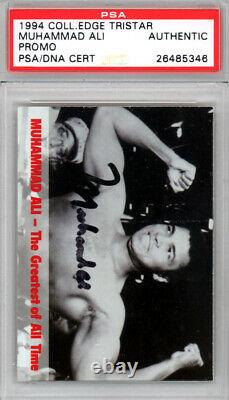 Muhammad Ali Autographié Signé 1994 Carte De Bord De Collection Psa/adn 26485346