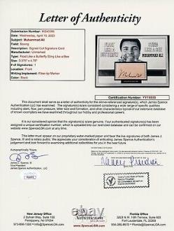 Muhammad Ali Carte à échanger signée autographiée 'Flotte comme un papillon' PSA DNA
