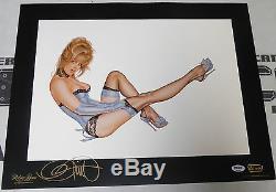 Olivia De Berardinis Signé Blue Note 16x20 Fine Art Print Psa / Adn Coa Playboy