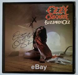 Ozzy Osbourne Signé Blizzard Of Ozz Album Lp Vinyle Auto Psa / Dna # Ah50171 Utilisé