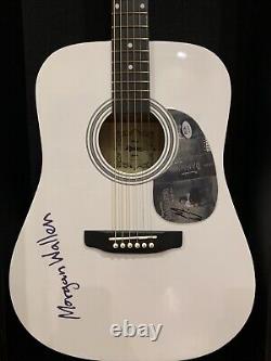 PSA/DNA Dangereux MORGAN WALLEN Autographié Signé Guitare Acoustique Pleine Taille