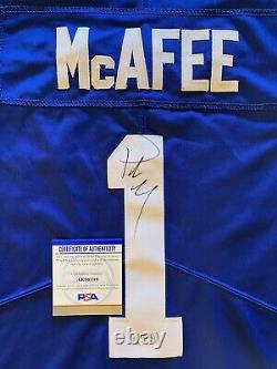 Pat Mcafee Autographié/signé Indianapolis Colts NFL Jersey Psa/dna Authentic