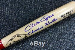 Pete Rose Autographed Blonde Rawlings Bat Reds Charlie Hustle Psa / Adn 64923