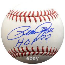 Pete Rose Signé Mlb Baseball Cincinnati Reds Hof Psa/dna 59082