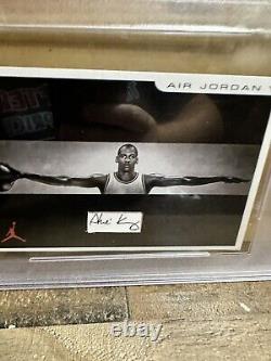 Phil Knight Nike Signé Cut Air Jordan V Carte Postale Psa/adn Certifié Auto Rare