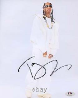 Photo 8x10 autographiée signée par Tyga, authentifiée PSA/DNA