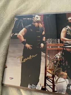 Photo autographiée WWE Bray Wyatt Family Brodie/Luke Harper Rowan 11x14 PSA/DNA