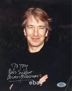 Photographie autographiée de 8 x 10 signée par Alan Rickman avec PSA DNA