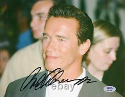 Photographie dédicacée signée par Arnold Schwarzenegger avec certification PSA DNA