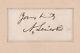 President Abraham Lincoln Autographe Psa / Dna Certifié Authentique Signé Rare