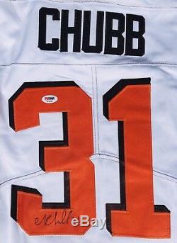 Psa / Adn Cleveland Browns Nick Chubb Signé Autographed Football Jersey Go Browns