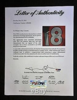 Psa / Adn Denver Broncos Manning Signé Autographié Peyton Encadré Jersey Football