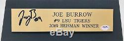 Psa / Adn Lsu Tigers # 9 Joe Terrier Signé Autographié Trophy Statue 2019 Heisman