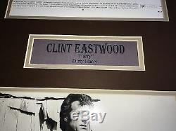 Psa / Adn Sale Harry Clint Eastwood Affiche Dédicacée Autographiée De Films Framed