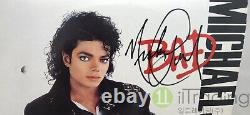 Psa/adn/bad Autographié Michael Jackson Signature Première Presse Corée 1987