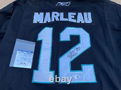 Psa/dna Patrick Marleau San Jose Sharks 20ème Autographie Anniversaire Utilisée