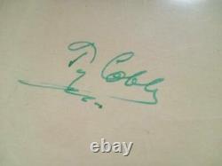 Rare Ty Cobb Psa/dna 1953 Auto Postcard Signatures Autographes Livraison Gratuite Hof