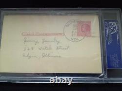 Rare Ty Cobb Psa/dna 1953 Auto Postcard Signatures Autographes Livraison Gratuite Hof